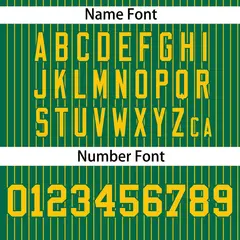 Kelly Green Gold Stripe Authentic Pullover Baseball Jersey 4