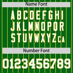 Kelly Green Gold Stripe Raglan Baseball Jersey 4