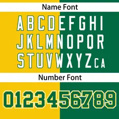 Kelly Green Gold Stripe-Solid Combo Baseball Jersey 4