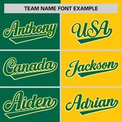 Kelly Green Gold Striped Two Tone Authentic Baseball Jersey 3