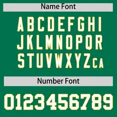 Kelly Green Gold Thick Striped Star Pattern Baseball Jersey 4