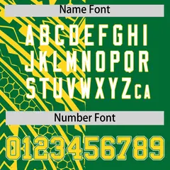Kelly Green Gold Tribal Split Baseball Jersey 4