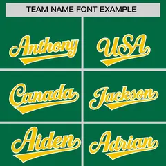 Kelly Green Gold Varsity Full-Zip Letterman Jacket Hoodie 5