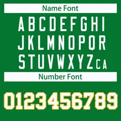 Kelly Green Gold-White Classic Style Hockey Jersey 4