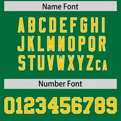 Kelly Green Gold-White Color Block Raglan Sleeves Football Jersey 4