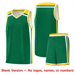 Kelly Green Gold White Color Charge Series Basketball Jersey 7