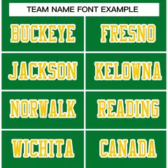 Kelly Green Gold-White Football Jersey 3