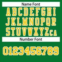Kelly Green Gold-White Football Jersey 4