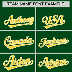 Kelly Green Gold White Raglan Varsity Full-Snap Leather Sleeves Letterman Jacket 3