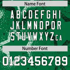 Kelly Green Gold White Star Pattern Football Jersey 4