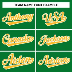 Kelly Green Gold-White Varsity Full-Snap Letterman Jacket 5