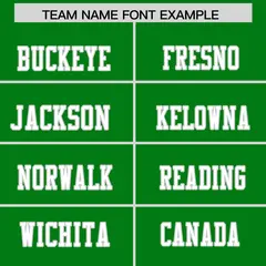 Kelly Green Gray Shoulder Cut Two-Tone Flag Football Jersey 3