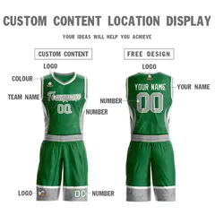 Kelly Green Gray White Graffiti Lightning Basketball Jersey 3