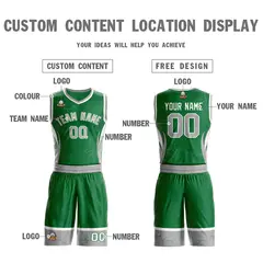 Kelly Green Gray White Graffiti Lightning Basketball Jersey 3