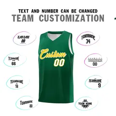 Kelly Green Green Gradient Sports Uniform Basketball Jersey 4