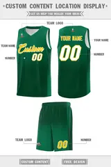 Kelly Green Green Gradient Sports Uniform Basketball Jersey 5