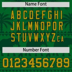 Kelly Green Green Graffiti Pattern Bossinia Baseball Jersey 4