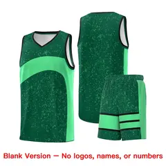 Kelly Green Green Irregular Dot Graffiti Basketball Jersey 7