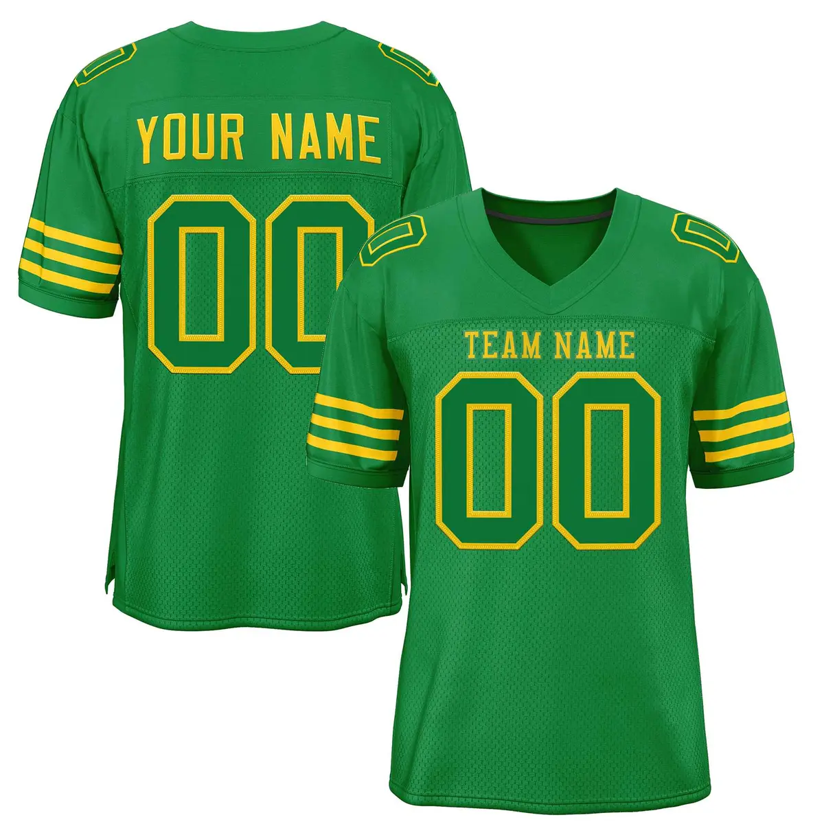 Kelly Green Kelly Green-Gold Football Jersey