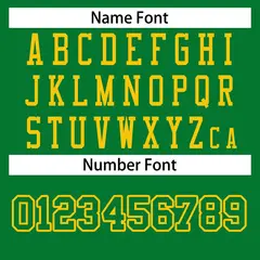Kelly Green Kelly Green-Gold Football Jersey 4