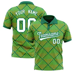 Kelly Green Lingge Sunshine Team Polo Shirts