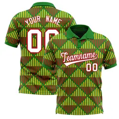 Kelly Green Lingge Sunshine Team Polo Shirts 1