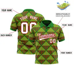 Kelly Green Lingge Sunshine Team Polo Shirts 2