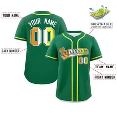 Kelly Green Maverique Pride Month Baseball Jersey 2