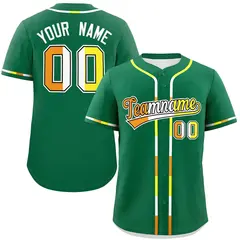 Kelly Green Maverique Pride Month Baseball Jersey 1