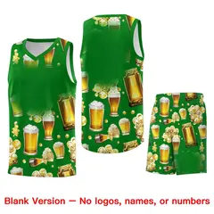Kelly Green National Beer Day Beer Bubble Basketball Jersey 7