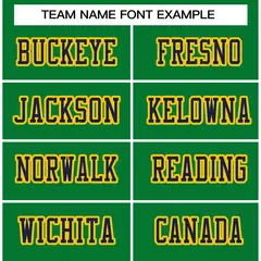 Kelly Green Navy-Gold Football Jersey 3