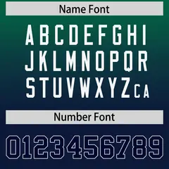 Kelly Green Navy Gradient Side Pattern Football Jersey 4