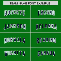 Kelly Green Navy Gradient Vertical Stripe Football Jersey 3
