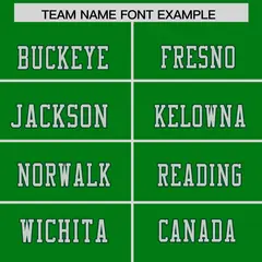 Kelly Green Navy Shoulder Cut Two-Tone Flag Football Jersey 3