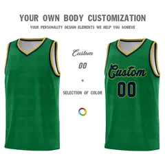 Kelly Green Navy Trailblazer Dot Pattern Basketball Jersey 3