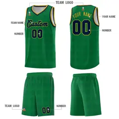 Kelly Green Navy Trailblazer Dot Pattern Basketball Jersey 5