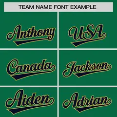 Kelly Green Old Gold Lace-Up Neck Raglan Hockey Hoodie Jersey 3
