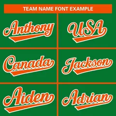 Kelly Green Orange Full-Snap Varsity Raglan Letterman Jacket 5