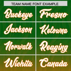 Kelly Green Orange Gradient Fashion Outdoor Football Jersey 3