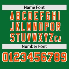 Kelly Green Orange Raglan Sleeves Authentic Baseball Jersey 4