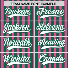 Kelly Green Pink American Flag Graffiti Baseball Jersey 3