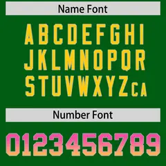 Kelly Green Pink and Gold Gradient Sides Football Jersey 4