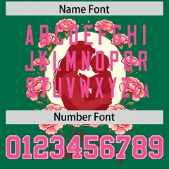 Kelly Green Pink Mother's Day Baseball Jersey 4