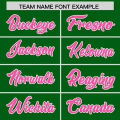 Kelly Green Powder Blue and Pink Gradient Sides Football Jersey 3