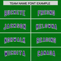 Kelly Green Purple Gradient Vertical Stripe Football Jersey 3
