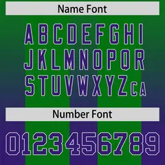 Kelly Green Purple Gradient Vertical Stripe Football Jersey 4