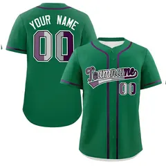Kelly Green Purple Pride Month Baseball Jersey