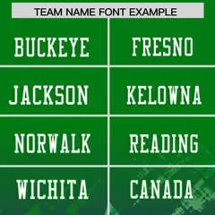 Kelly Green Purple Star Gradient Flag Football Jersey 3