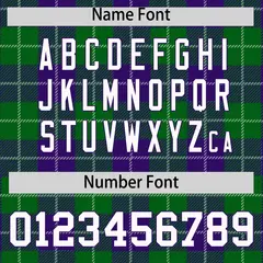 Kelly Green Purple-White Plaid Varsity Letterman Baseball Jacket 4