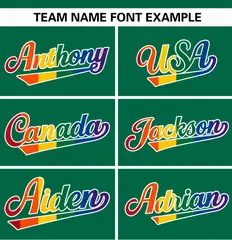 Kelly Green Rainbow Pride Month Raglan Baseball Jersey 3
